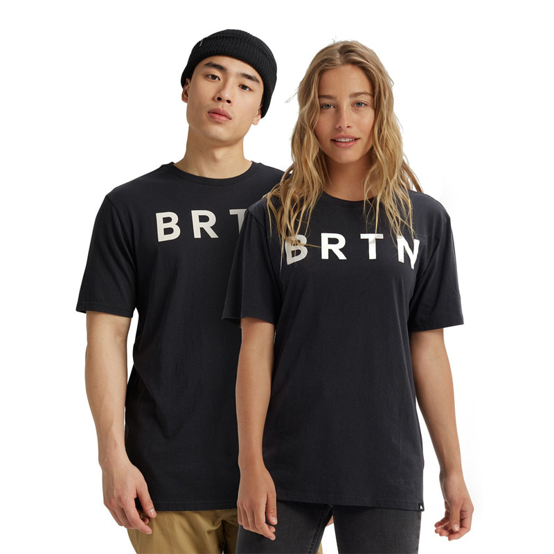 2122 버튼 스노우 보드 티셔츠 BURTON BRTN Short Sleeve T-Shirt True Black