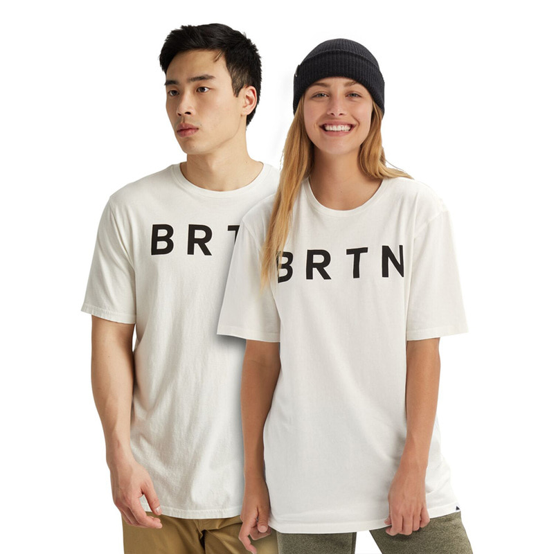 2122 버튼 스노우 보드 티셔츠 BURTON BRTN Short Sleeve T-Shirt Stout White