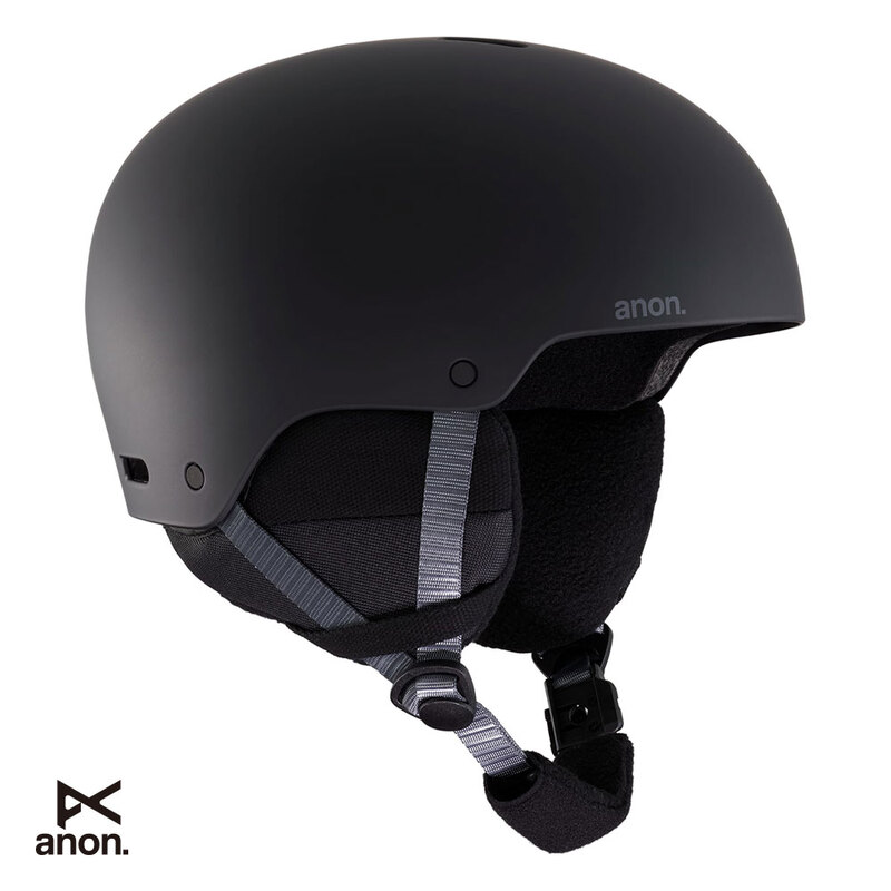 W24 아논 라임 3 아동 스노우 보드 헬멧 라운드 핏 ANON Kids Rime 3 Helmet - Round Fit Black